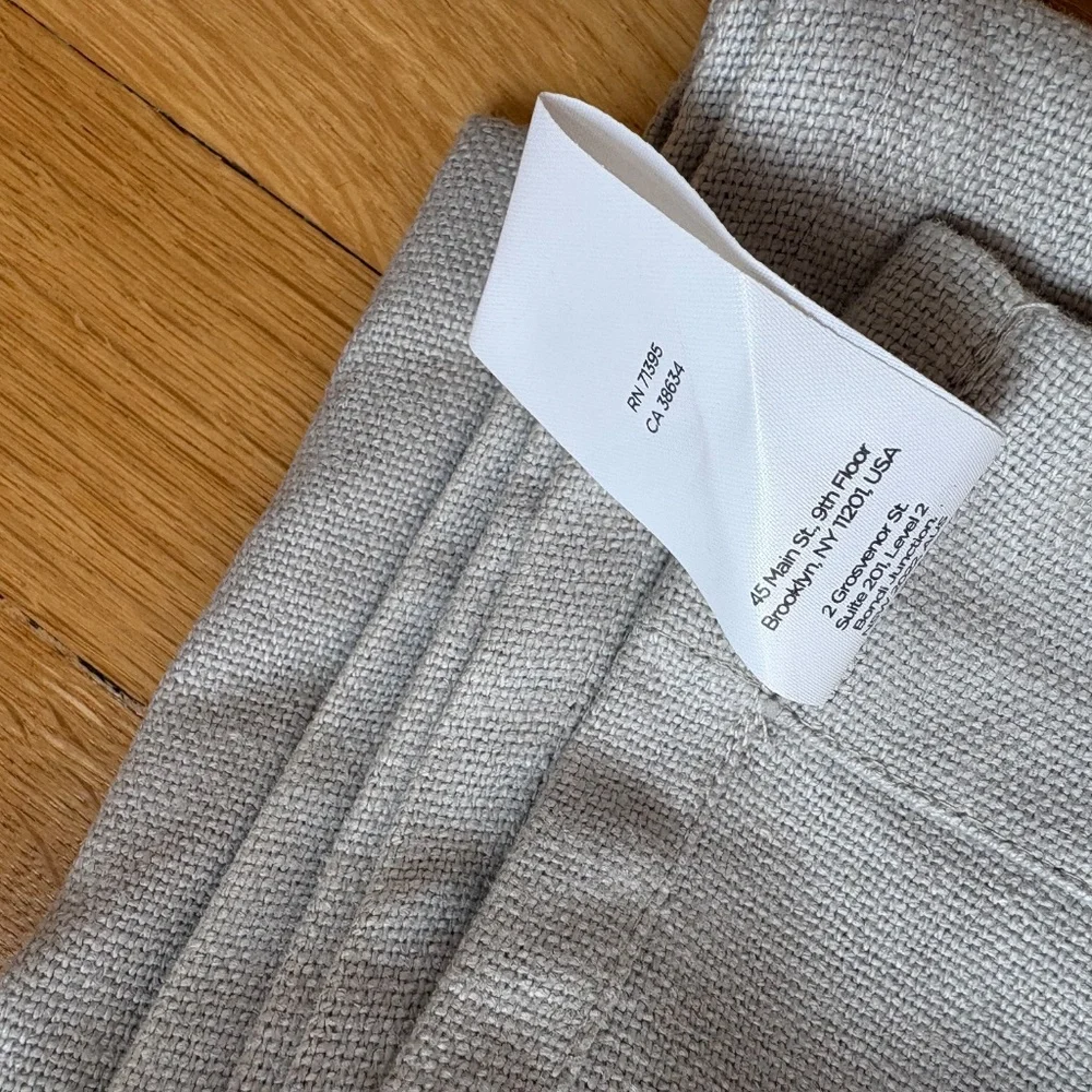 Two West Elm Grey Curtains 48x96